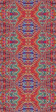 Fractodome Fractal Seamless Patterns Stock Illustration