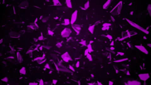 Fracture pieces abstract pink background Stock Footage 201008563