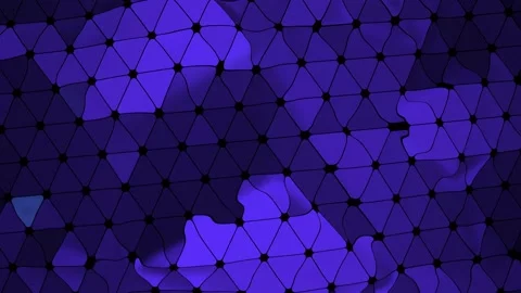 Fractured Dimensions – Mosaic Triangle Warping in Abstract Motion Stock Footage 303260905