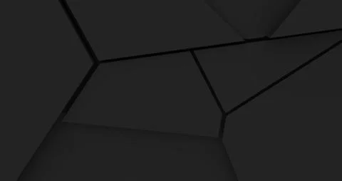 Fractured matt black background - 3D graphics render Stock Illustration
