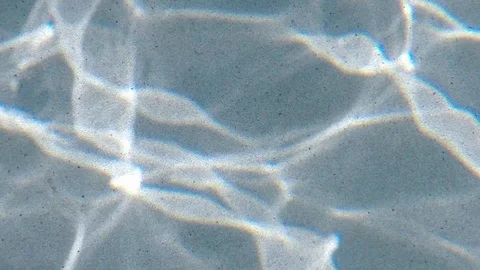 Fractured reflection￼ the on the bottom of the pool. Stock Footage 119252268