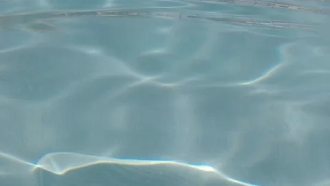 Fractured reflection￼ the on the bottom of the pool. Stock Footage 119252885