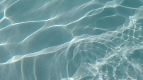 Fractured reflection￼ the on the bottom of the pool. Stock Footage 119255464