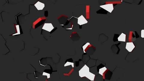 Fractured reveal with alpha channel Stock Footage 166431677
