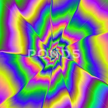 Fractured Spiral Stock Illustration