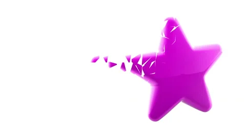 Fractured star icon. Stock Footage 236403739