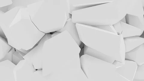 Fractured surface, floor or wall breaking apart, destruction or breaking abst Stock Footage 185219104