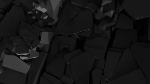 Fractured surface with random sized pieces. Stock Illustration