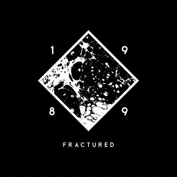Fractured vector typography for t-shirt. perfect for simple style Stock Illustration