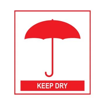 Fragile flat icon Illustrazione stock