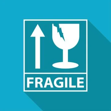 Fragile icon Stock Illustration