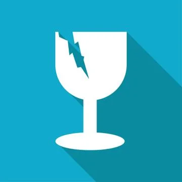 Fragile icon Stock Illustration