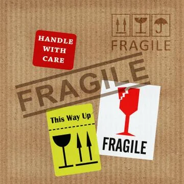 Fragile Notice Stock-Illustration