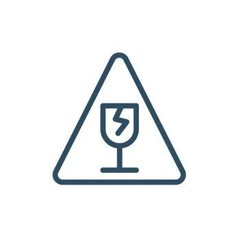 Fragile package icon Stock Illustration