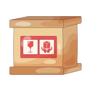 Fragile package Ilustração Stock