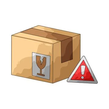 Fragile Package illustration Stockillustratie