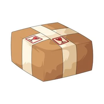 Fragile Package illustration Stock Illustration