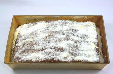 Fragile paste with cream Stock Photos