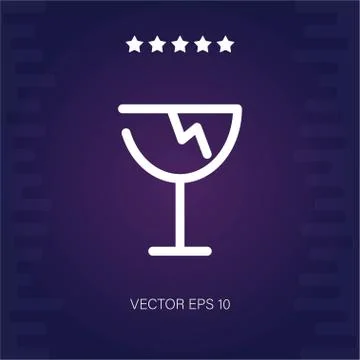 Fragile vector icon Stock Illustration