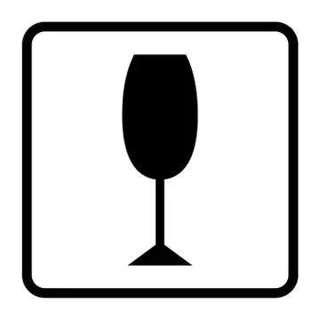 Fragle icon flat Stock Illustration