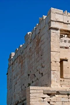 Fragment of the acropolis. Stock Photos