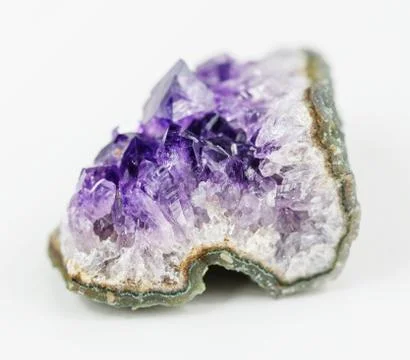 Fragment of amethyst geode Stock Photos