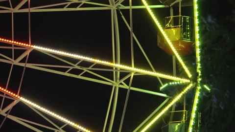 Fragment of the attraction on a dark background 4K Stock-Footage 157668527
