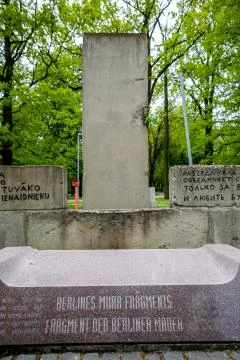 Fragment of Berlin wall Stock Photos