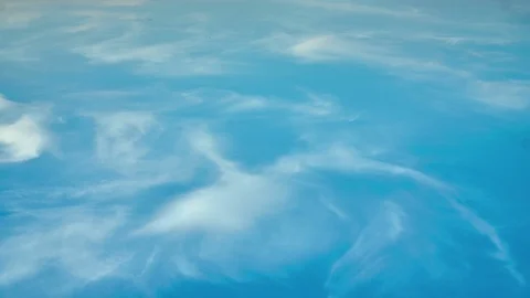 Fragment of a blue sky with white clouds. Summer beautiful sunny day. Moving Stock Footage 124089906