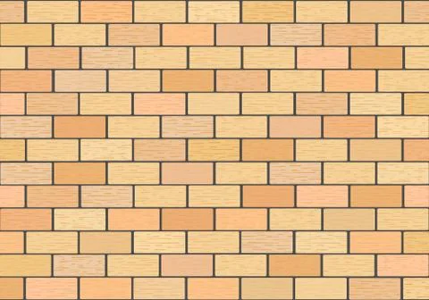 A fragment of a brick wall Stock Illustration