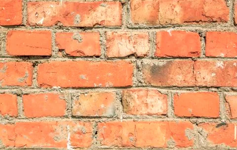 A fragment of a brick wall Stock Photos