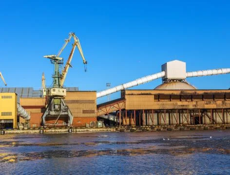 Fragment cargo berth Stock Photos
