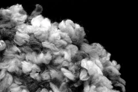 Fragment of a crocheted circle from melange threads based on a plastic canvas Stock Photos