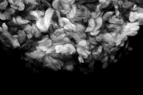 Fragment of a crocheted circle from melange threads based on a plastic canvas Stock Photos