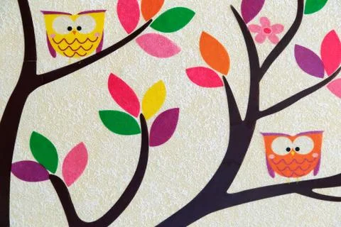 A fragment of a decorative panel on the wall. Stock Photos