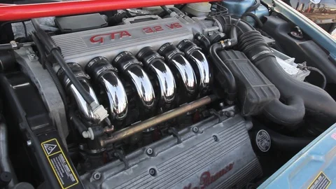 A fragment of the engine Video stock 89570160