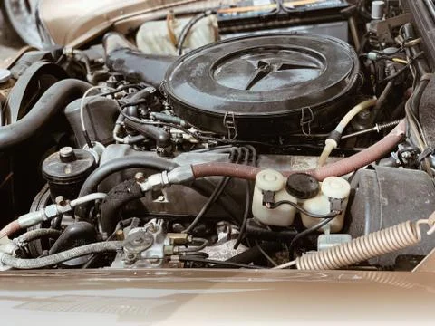 A fragment of the engine Stock Photos