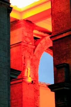 Fragment of the facade Stock Photos