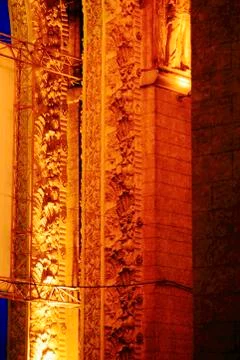 Fragment of the facade Stock Photos