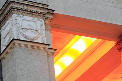 Fragment of the facade Stock Photos