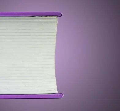 Fragment of a flat lying book Stock Photos