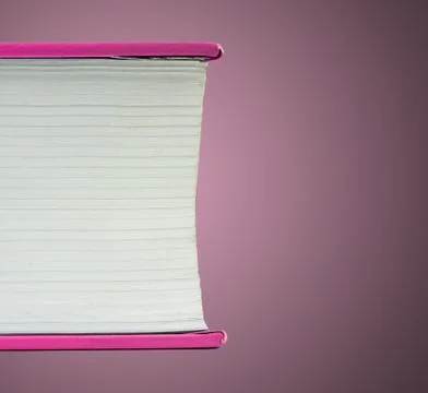 Fragment of a flat lying book Stock Photos