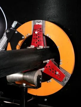 Fragment of the industrial machine Stock Photos