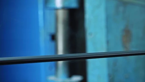 Fragment inside a modern plant producing power electric cables and optical Stock Footage 101350863