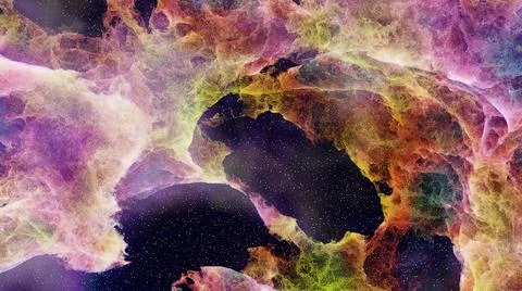 Fragment of nebula Stock Illustration