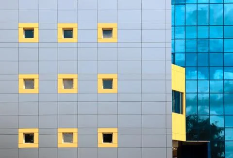 Fragment office building Stockfoto's