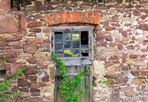 Fragment of old barn Stock Photos