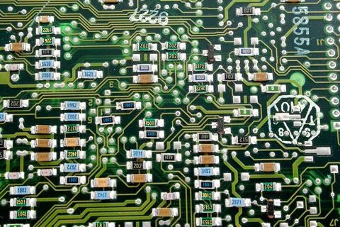 Fragment of an old computer board. A background Fragment of an old compute... 写真素材