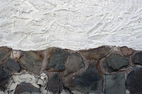Fragment of old stone wall Stock Photos