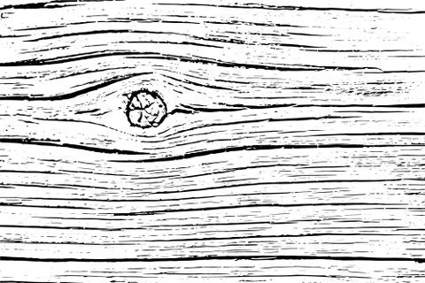 Fragment of an old tree with a knot ,invoice of wood. Stock Illustration